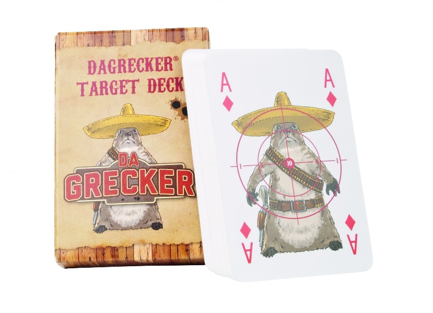 DaGrecker PLAYING CARDS with Military, Western and Zombie Design package of 55